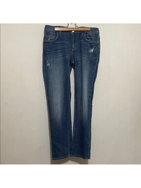 Pilcro Hyphen Distressed Straight Jeans Sz 27